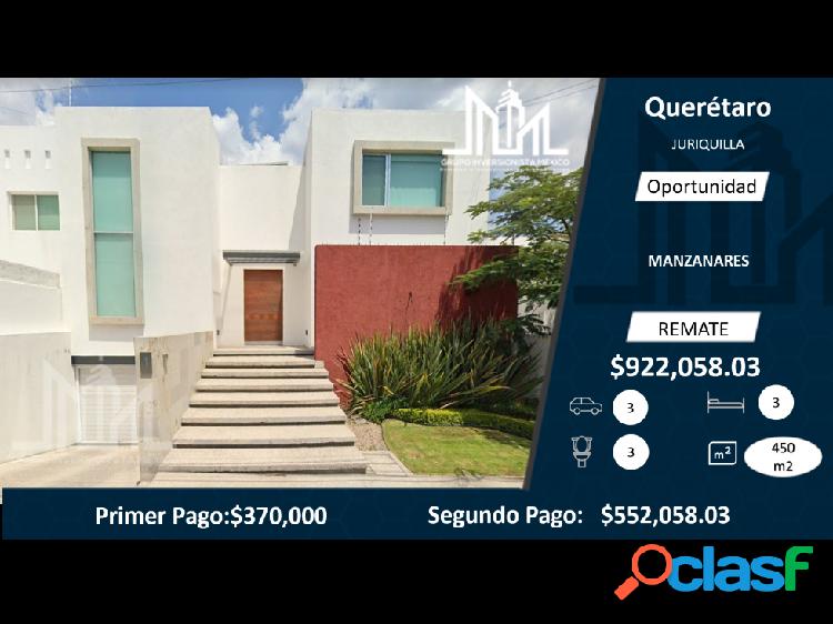 Preciosa Casa en Manzanares Juriquilla $922,058.03