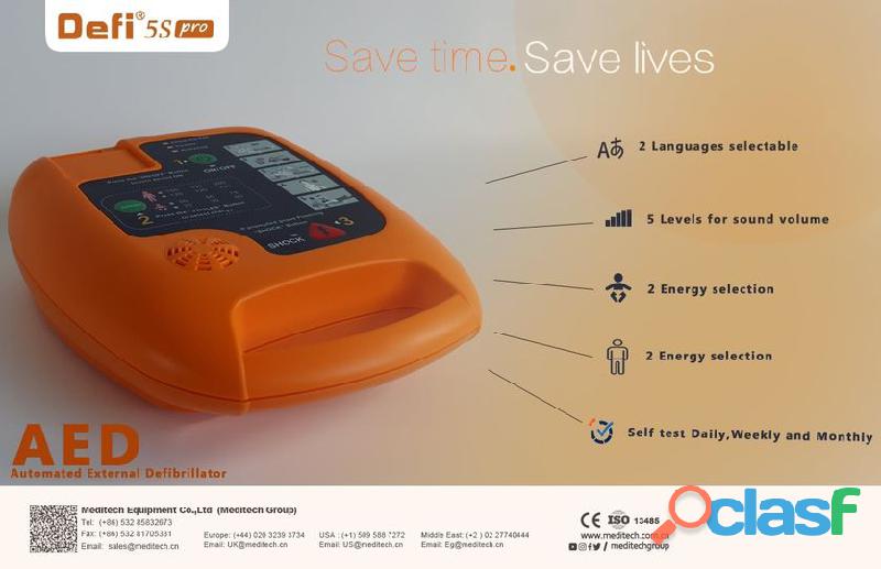 DEFI5S PRO Hot Sale Portable Cardiac AED First Aid, easy to
