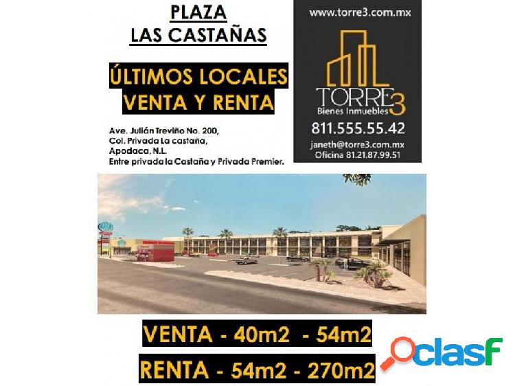 RENTA Local Comercial 52.71 PA, Plaza Las Castañas