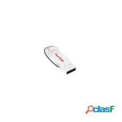 Memoria USB SanDisk Cruzer Blade, 8GB, USB 2.0, Blanco