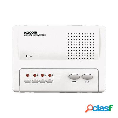 Syscom Interfon Manos Libres para 4 Extensiones, Alámbrico,