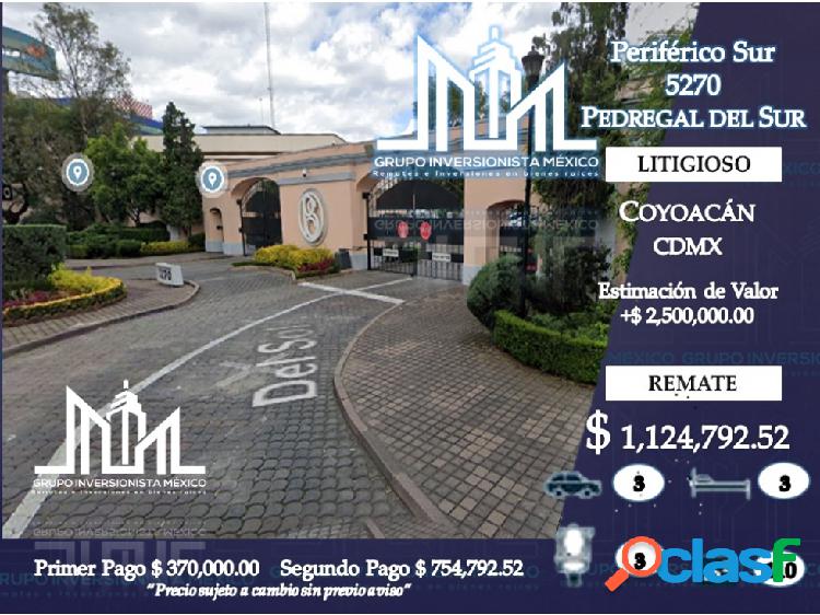 ¡¡¡REMATO EXCELENTE CASA EN COYOACÁN!!!