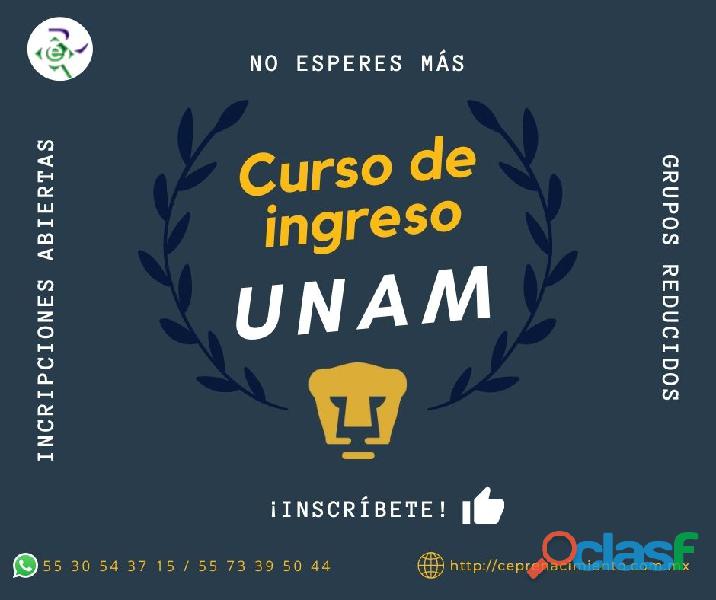 Curso de Ingreso a la licenciatura UNAM