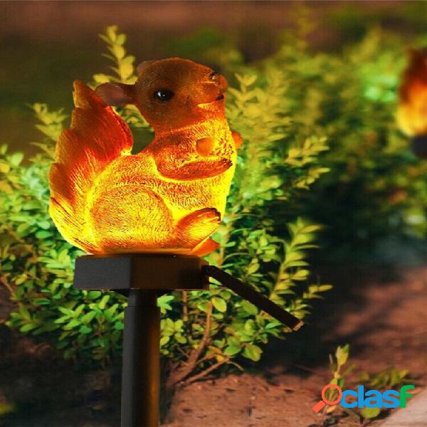 Ardilla Solar Césped Lámpara Luz de decoración de jardín