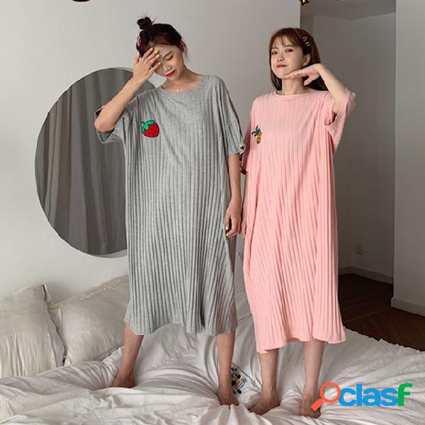 Season New Women's Korean Fruit Pits Inicio Pijamas Camiseta