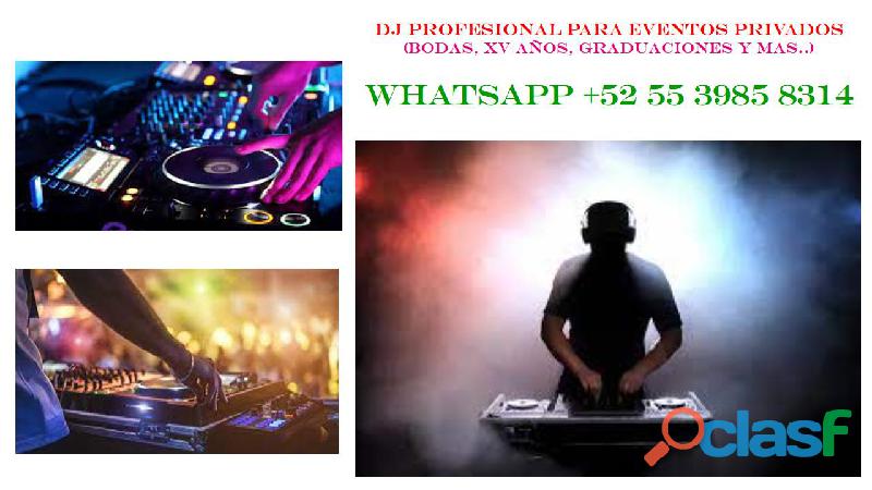DJ profesional para eventos privados