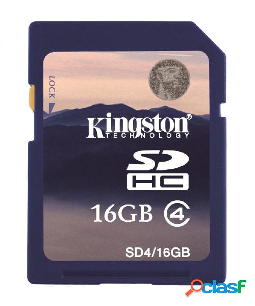 Memoria Flash Kingston, 16GB SDHC Clase 4