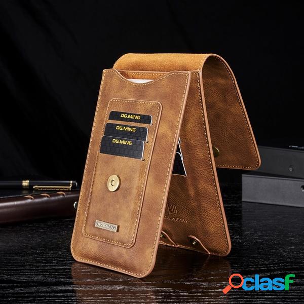 Hombres EDC 3 ranuras para tarjetas Cinturón Bolsa Cintura