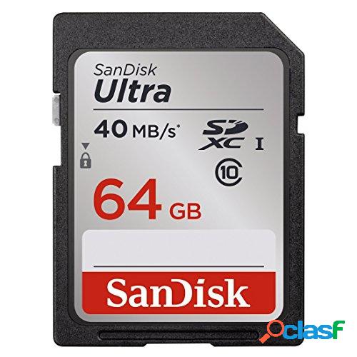 Memoria Flash SanDisk Ultra, 64GB SDXC UHS-I Clase 10