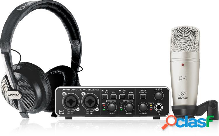 Behringer Sistema de Grabación U-PHORIA STUDIO PRO, incluye