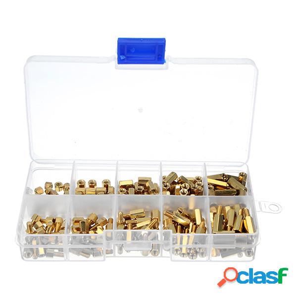 Suleve ™ M3BH1 300Pcs M3 Columna hexagonal de latón