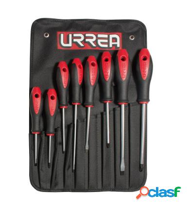 Urrea Juego de Destornilladores Bimaterial Combinados 8600D,