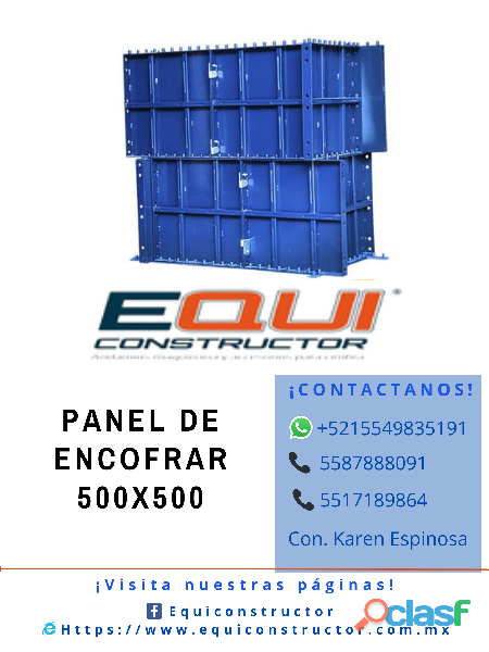 PANEL DE ENCOFRAR 500X500