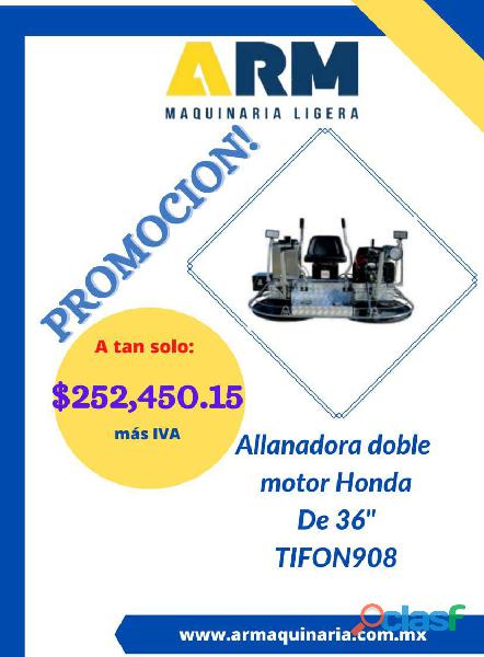 ALLANADORA DOBLE MOTOR HONDA DE 36 TIFON9O8