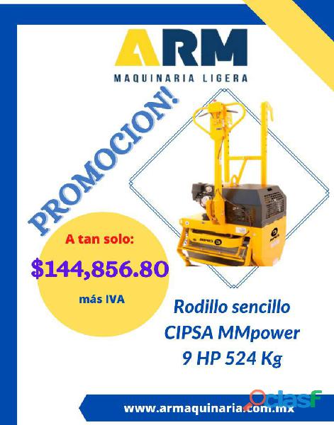 RODILLO SENCILLO CIPSA MMPOWER 9HP 524 KG