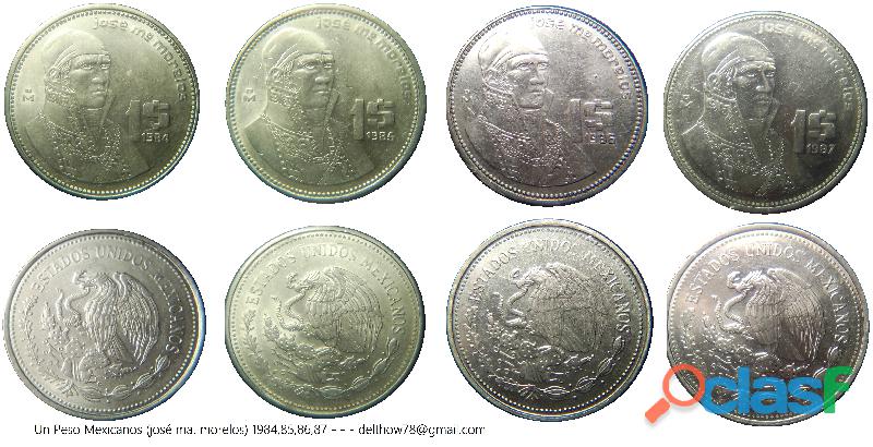 Un peso Mexicanos (José Ma. Morelos)