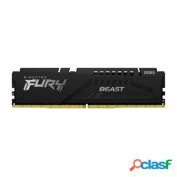 Memoria RAM Kingston Fury Beast Black DDR5, 4800 MHz, 8GB