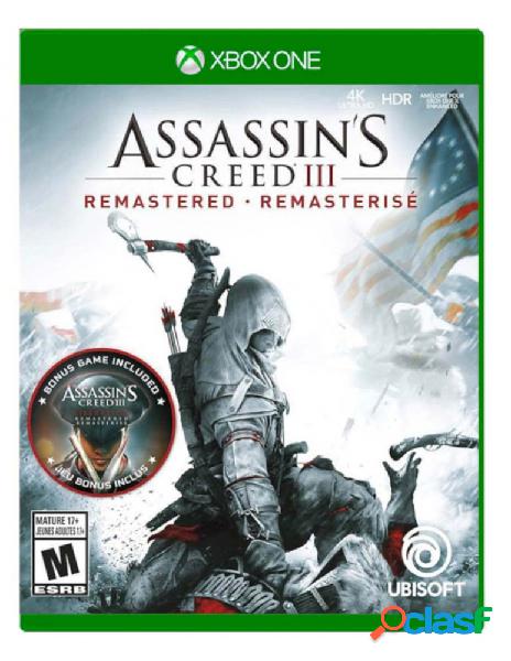 Assassins Creed 3 Remastered, Xbox One