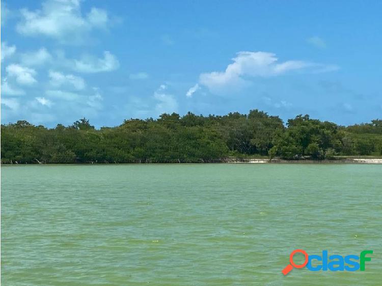 Isla blanca cancun.108 hectáreas con orilla playa y bahía.