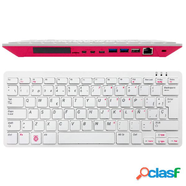 Raspberry Kit Teclado Pi 400 con Placa de Desarrollo Pi 4,