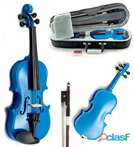 DO0300 Violin Color Azul 4/4 basico para estudiantes
