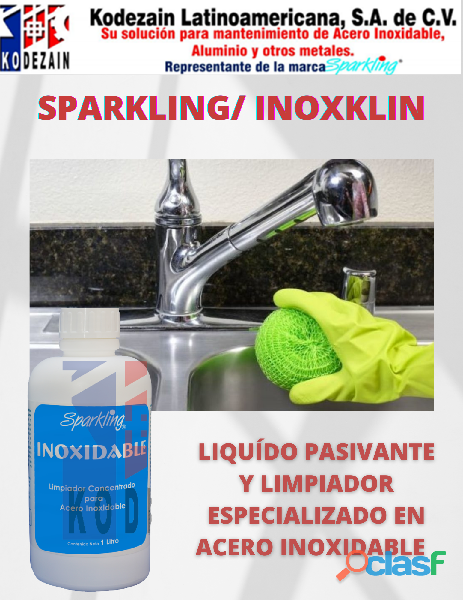 LIQUIDO PASIVANTE SPARKLING/ INOXKLIN ULTRA