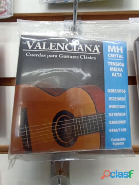AF0363 Encordadura LA VALENCIANA guitarra acustica tencion
