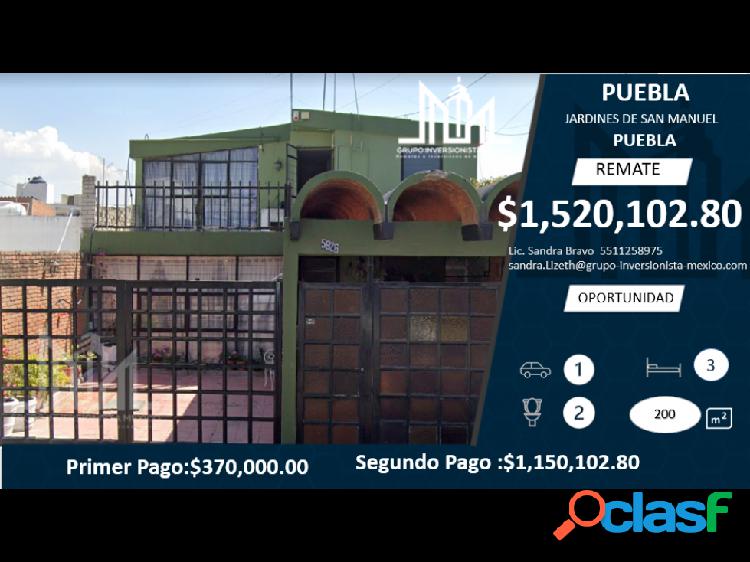 REMATE!! $1,520,102 HERMOSA CASA EN JARDINES DE SAN MANUEL
