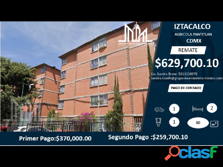 REMATE!! $ $629,700 OPORTUNIDAD DE DEPA EN IZTACALCO