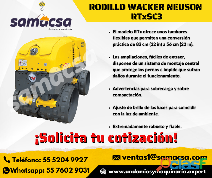 Rodillo para zanjas < wacker neuson < en venta