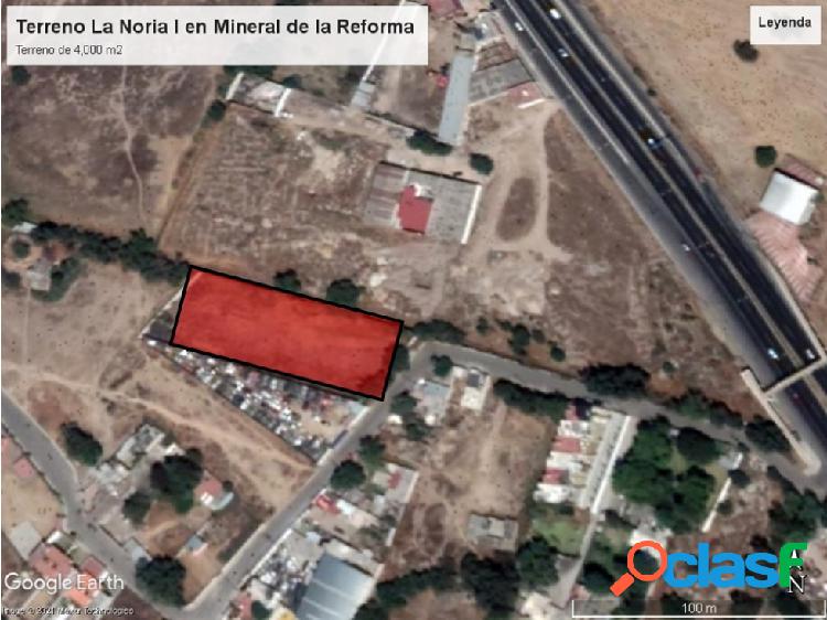 Terreno la Noria I, Pachuca, CD., Sahagun, mineral de la