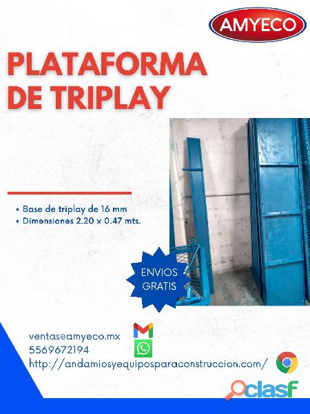 RENTA DE PLATAFORMA TRIPLAY
