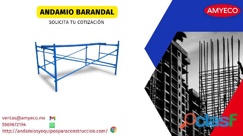 ANDAMIO BARANDAL DE 1 X 1.56 MTS