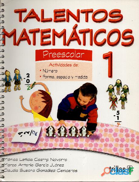 Talentos Matemáticos 1, Preescolar, Mónica L. Castro, Ed.