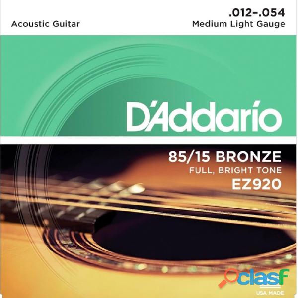 CE0623 D'Addario EZ920 Encordadura Para Guitarra Acustica