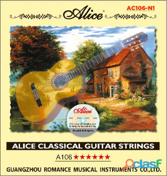 OS00228 Alice AC106 N1 Cuerda Primera Para Guitarra Clásica
