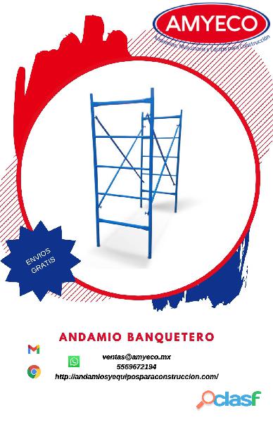 ANDAMIO BANQUETERO DE 0.80 X 2 MTS AMYECO