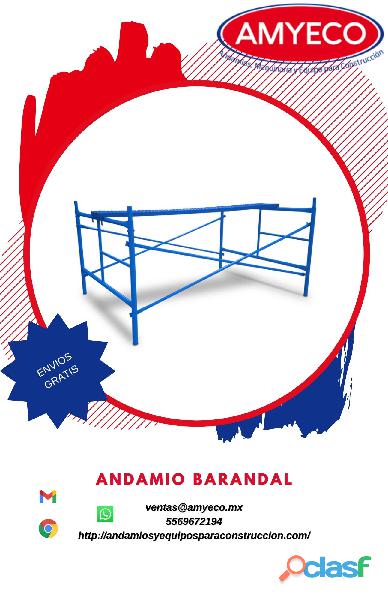 ANDAMIO BARANDAL 1 X 1.56 MTS AMYECO