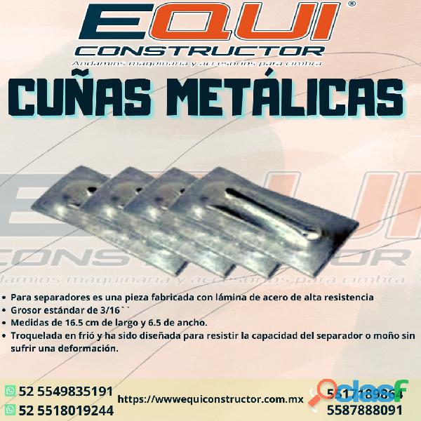 CUÑA METALICA PARA SOSTENER MOÑOS