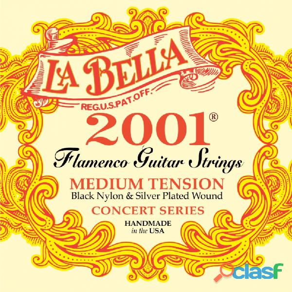 OS00247 La Bella 2001FLAM Encordadura De Nylon Para Guitarra