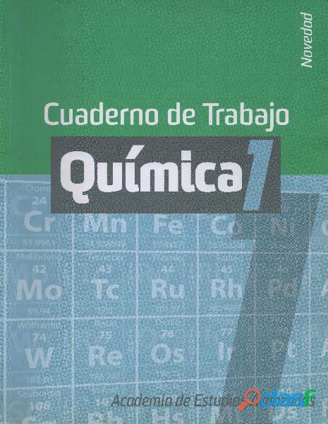 Libro Química 1, Cuaderno de Trabajo, Inés María Morales