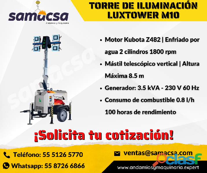 Torre LUXTOWER M10 de 2 cilindros,