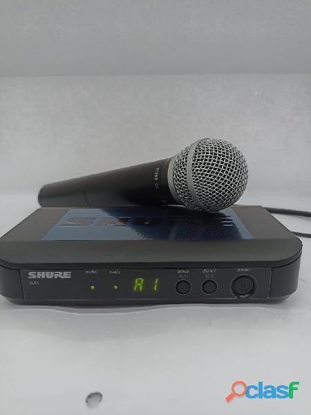 AF0709 Microfono SHURE Inalambrico con receptor y eliminador