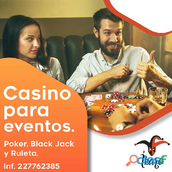 Renta de casino para eventos Puebla