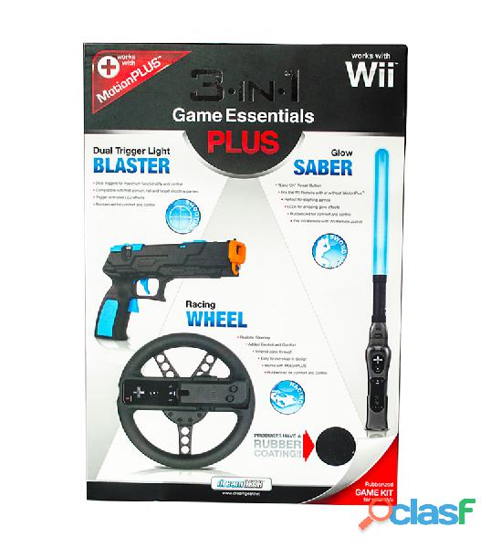Kit De Accesorio Para Wii Game Essentials 3 En 1