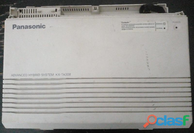 Conmutador Panasonic, Central kx ta308 para 3 lineas y 8