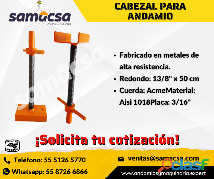 Cabezal para Andamio de 50cm