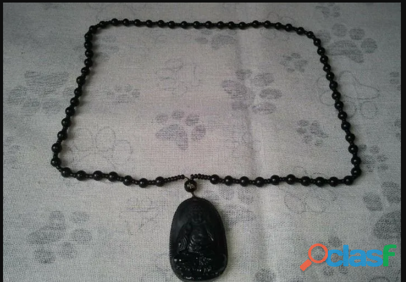 Collar amuleto de protección budista. Collar tibetano con