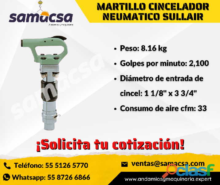 Martillo Cincelador de gran capacidad