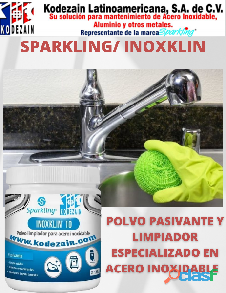 INOXKLIN/ SPARKLING 10 LIMPIADOR Y PASIVANTE PARA ACERO